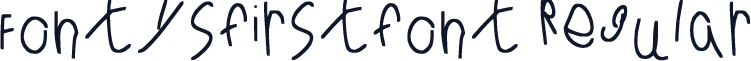 Fontysfirstfont Regular