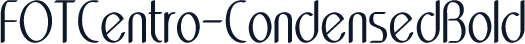 FOTCentro-CondensedBold