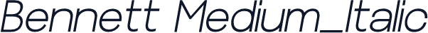 Bennett Medium_Italic