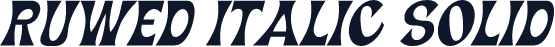 Ruwed Italic Solid