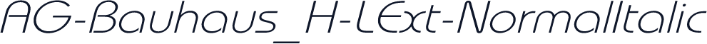AG-Bauhaus_H-LExt-NormalItalic