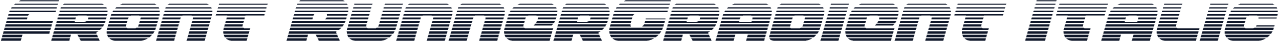 Front RunnerGradient Italic