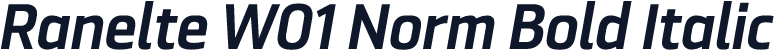 Ranelte W01 Norm Bold Italic