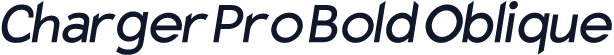Charger Pro Bold Oblique