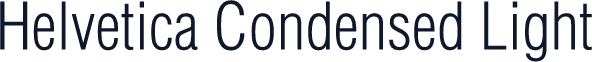 Helvetica Condensed Light