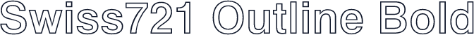 Swiss721 Outline Bold
