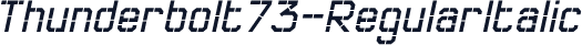 Thunderbolt73-RegularItalic