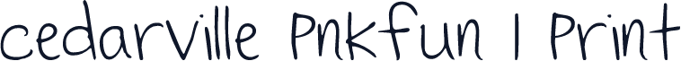 Cedarville Pnkfun 1 Print