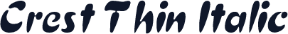 Crest Thin Italic