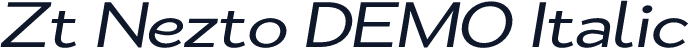 Zt Nezto DEMO Italic