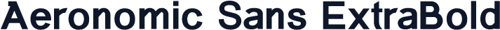 Aeronomic Sans ExtraBold