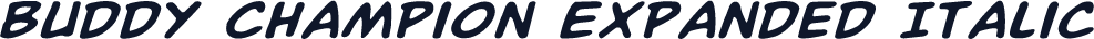Buddy Champion Expanded Italic