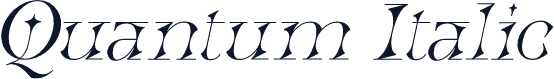 Quantum Italic