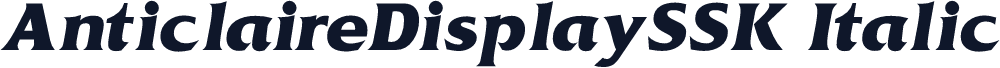 AnticlaireDisplaySSK Italic
