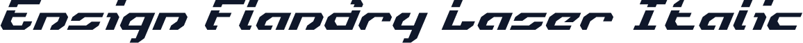 Ensign Flandry Laser Italic