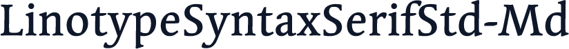 LinotypeSyntaxSerifStd-Md