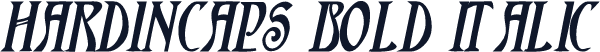 HardinCaps Bold Italic