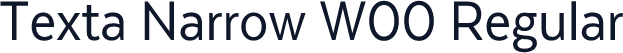 Texta Narrow W00 Regular