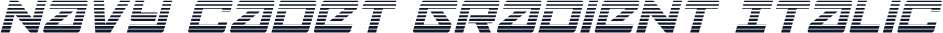 Navy Cadet Gradient Italic