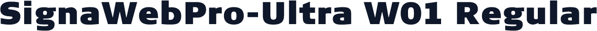 SignaWebPro-Ultra W01 Regular