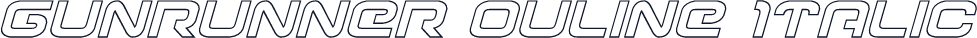 Gunrunner Ouline Italic