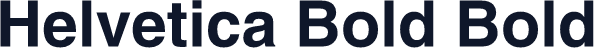 Helvetica Bold Bold