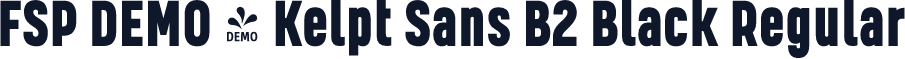 FSP DEMO - Kelpt Sans B2 Black Regular