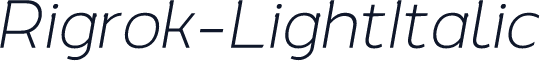 Rigrok-LightItalic