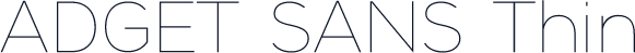 ☞ADGET SANS Thin