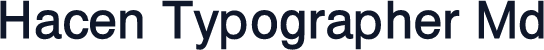Hacen Typographer Md