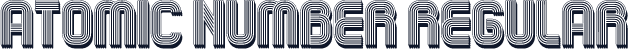 Atomic Number Regular