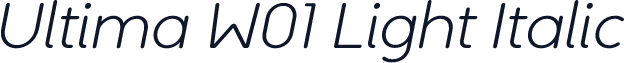 Ultima W01 Light Italic