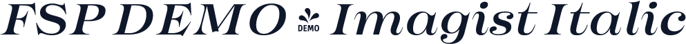 FSP DEMO - Imagist Italic