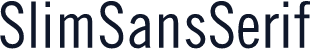 SlimSansSerif