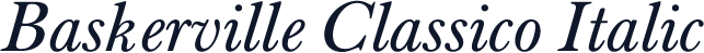 Baskerville Classico Italic