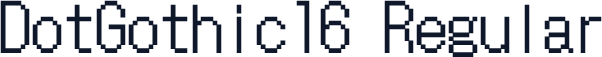 DotGothic16 Regular