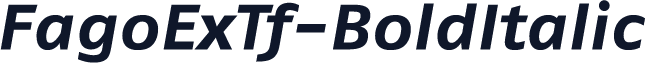 FagoExTf-BoldItalic