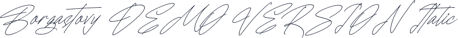 Borgastovy DEMO VERSION Italic