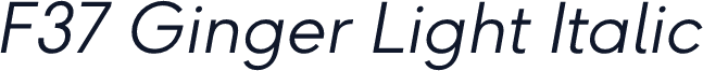 F37 Ginger Light Italic