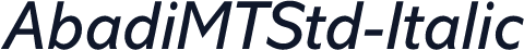 AbadiMTStd-Italic