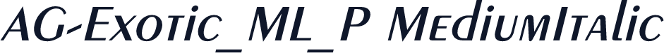 AG-Exotic_ML_P MediumItalic