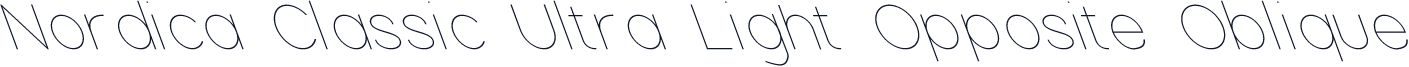 Nordica Classic Ultra Light Opposite Oblique