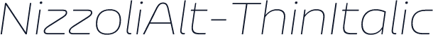 NizzoliAlt-ThinItalic