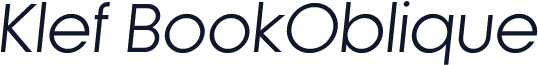 Klef BookOblique