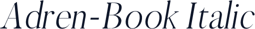 Adren-Book Italic