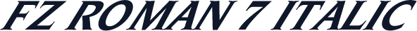 FZ ROMAN 7 ITALIC