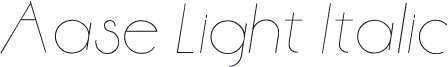 Aase Light Italic