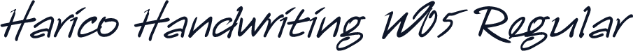 Harico Handwriting W05 Regular