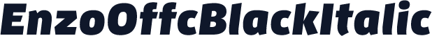 EnzoOffcBlackItalic