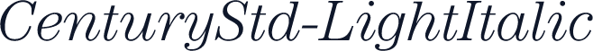 CenturyStd-LightItalic